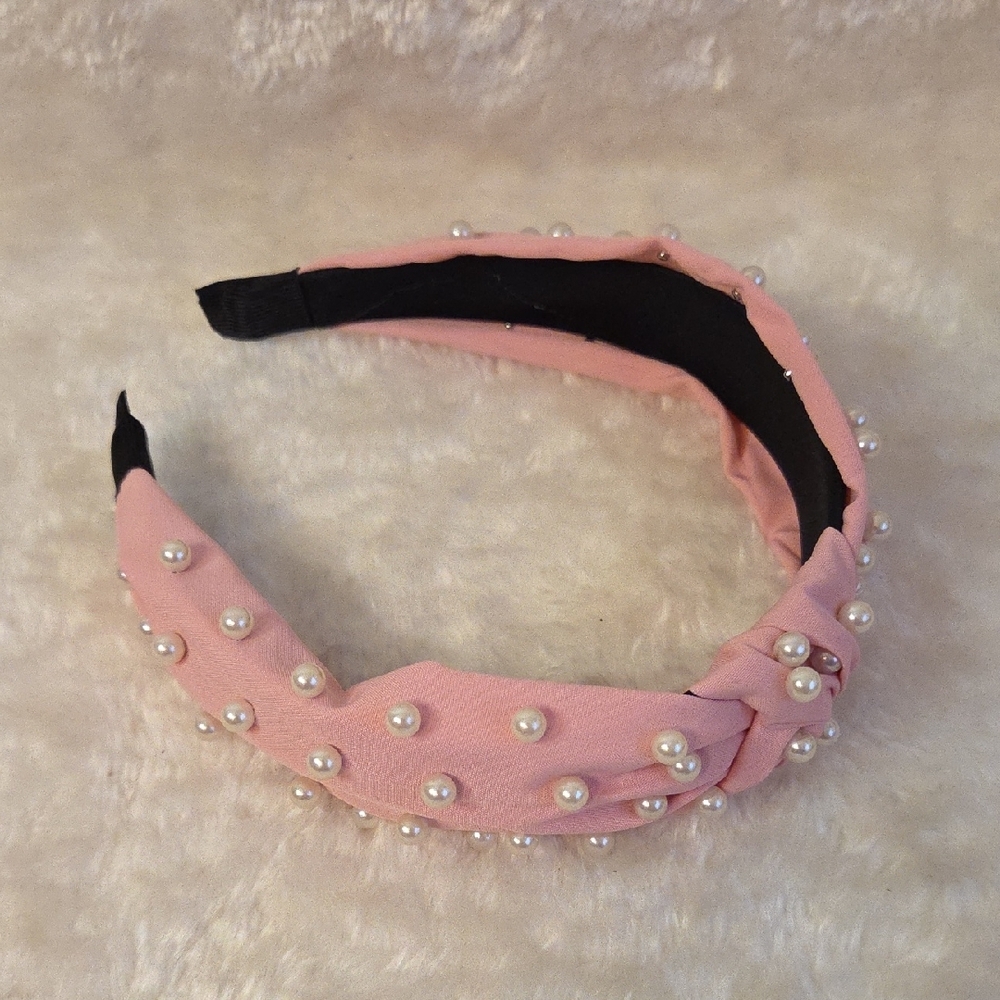 1 Pearl Studded Headbands - Coral, Lavender, and Blush Choose your color ☺️ - Picture 6 of 6